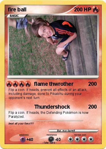 Pokemon fire ball