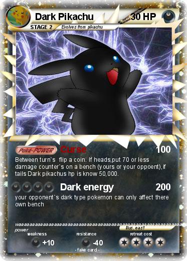Pokemon Dark Pikachu