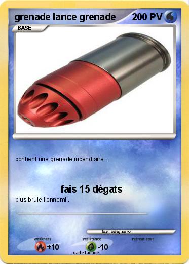 Pokemon grenade lance grenade