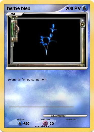 Pokemon herbe bleu