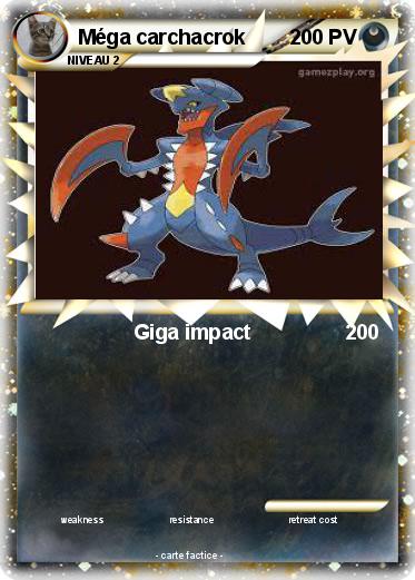 Pokemon Méga carchacrok