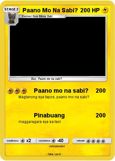 Pokemon Paano Mo Na Sabi?