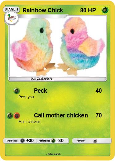 Pokemon Rainbow Chick