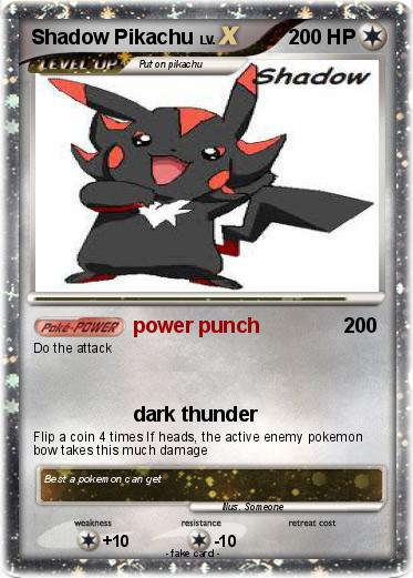 Pokemon Shadow Pikachu