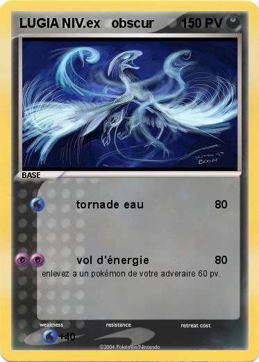 Pokemon LUGIA NIV.ex   obscur
