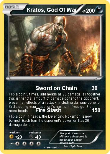 Pokemon Kratos, God Of War