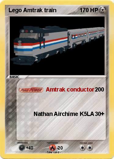 Pokemon Lego Amtrak train