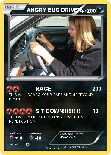 Pokemon ANGRY BUS DRIVER