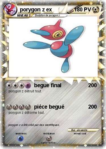 Pokemon porygon z ex
