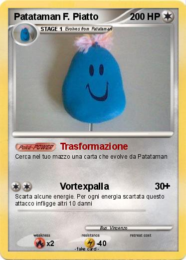 Pokemon Patataman F. Piatto