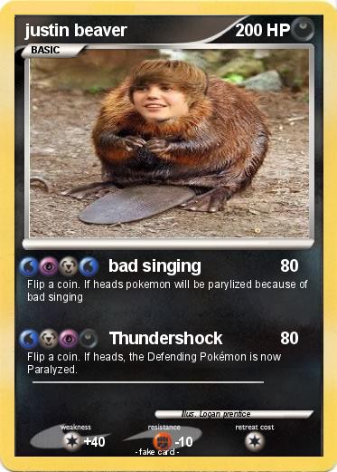 Pokemon justin beaver