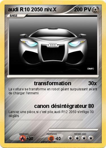 Pokemon audi R10 2050 niv.X