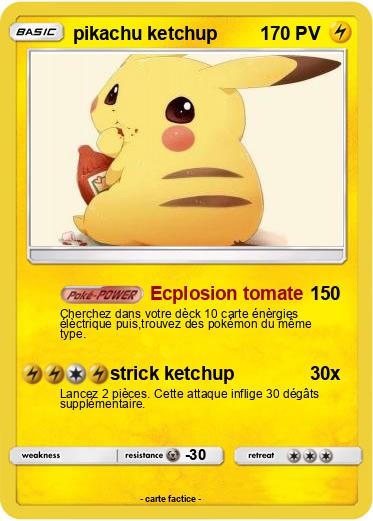 Pokemon pikachu ketchup