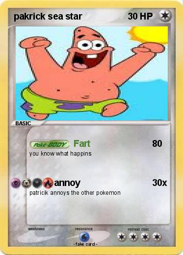 Pokemon pakrick sea star