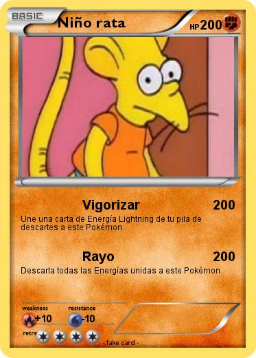 Pokemon Niño rata