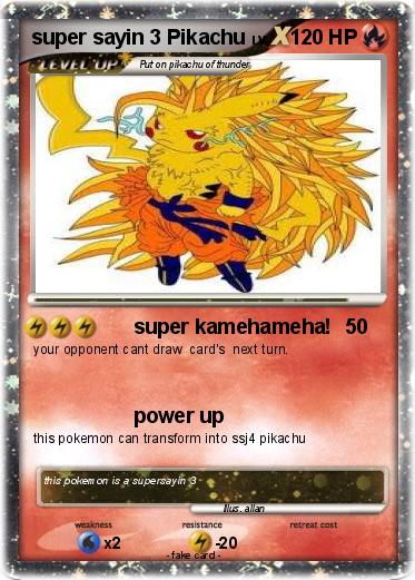 Pokemon super sayin 3 Pikachu