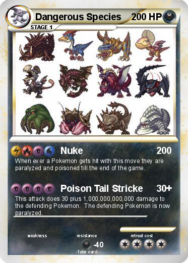 Pokemon Dangerous Species