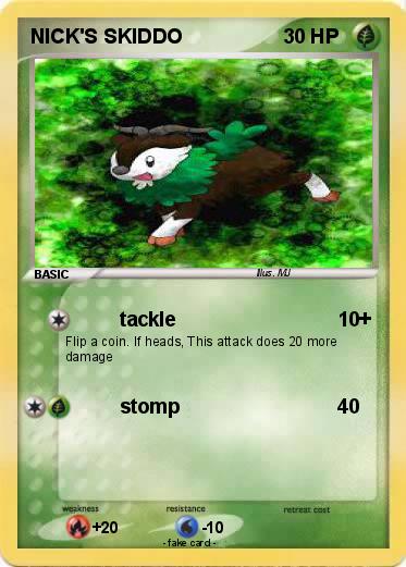 Pokemon NICK'S SKIDDO