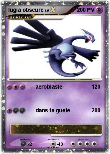Pokemon lugia obscure
