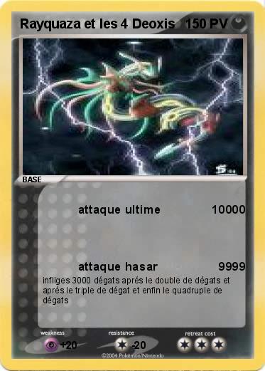 Pokemon Rayquaza et les 4 Deoxis 