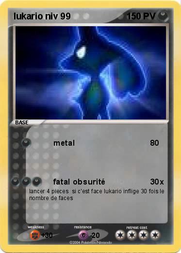 Pokemon lukario niv 99