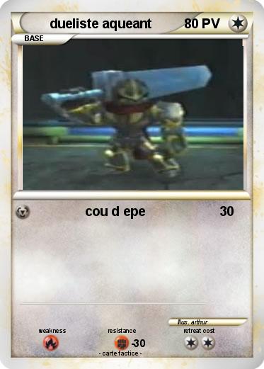 Pokemon dueliste aqueant