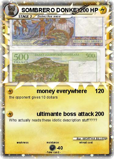 Pokemon SOMBRERO DONKEY