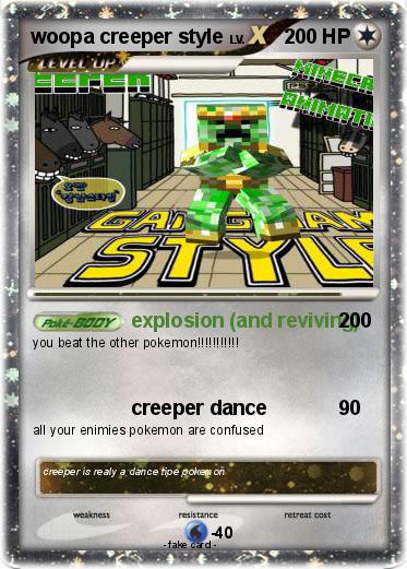 Pokemon woopa creeper style