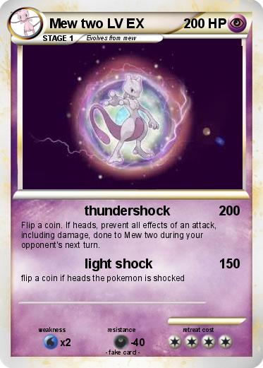 Pokemon Mew two LV EX