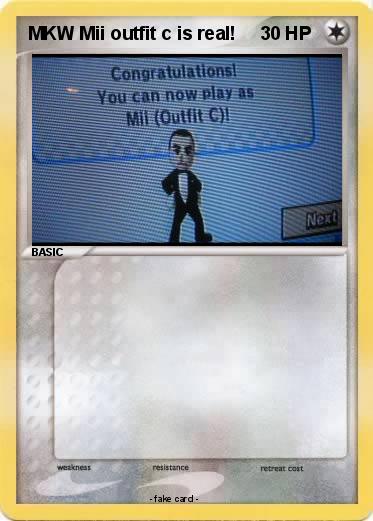 Pokemon MKW Mii outfit c is real!