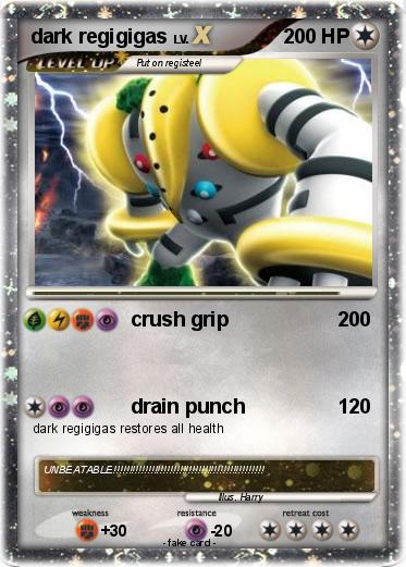 Pokemon dark regigigas