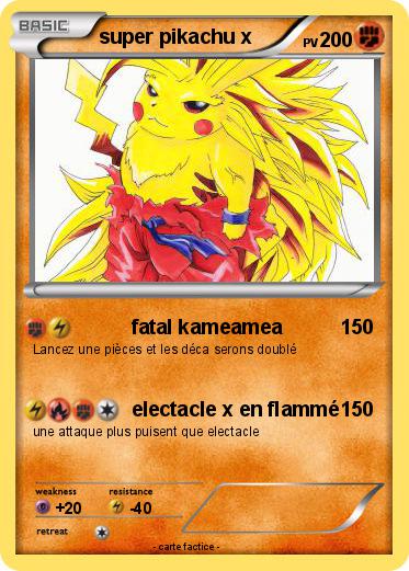 Pokemon super pikachu x