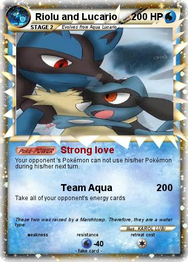 Pokemon Riolu and Lucario