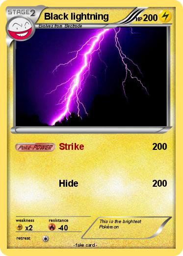 Pokemon Black lightning