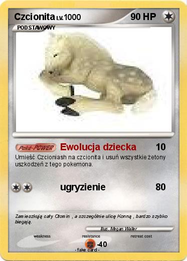 Pokemon Czcionita