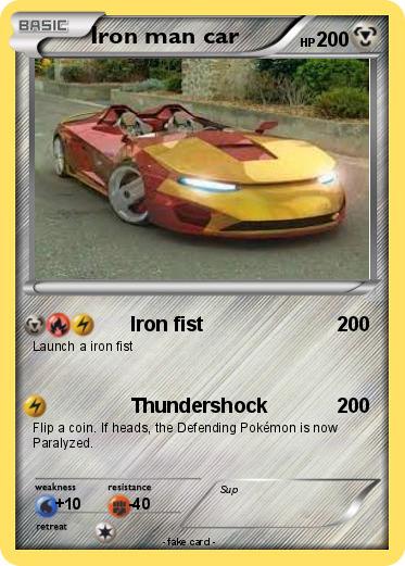 Pokemon Iron man car