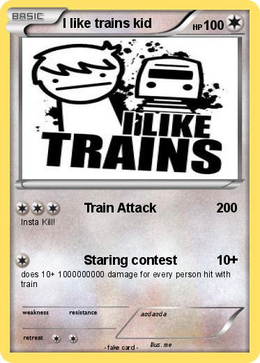 Pokemon I like trains kid