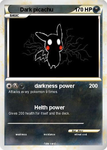 Pokemon Dark picachu