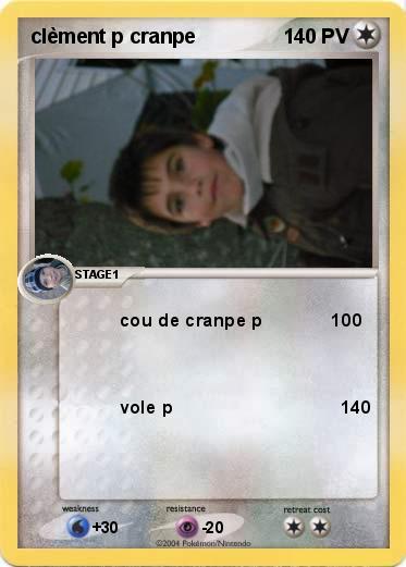 Pokemon clèment p cranpe                   