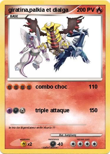 Pokemon giratina,palkia et dialga