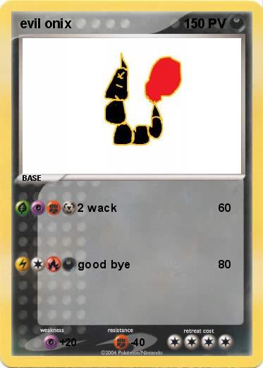 Pokemon evil onix