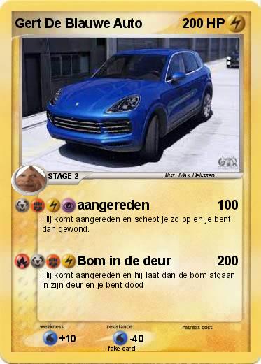 Pokemon Gert De Blauwe Auto