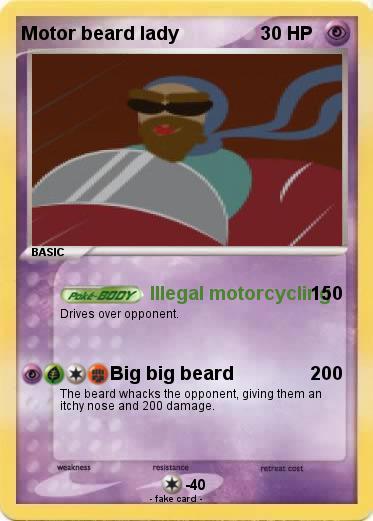 Pokemon Motor beard lady