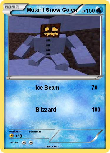 Pokemon Mutant Snow Golem