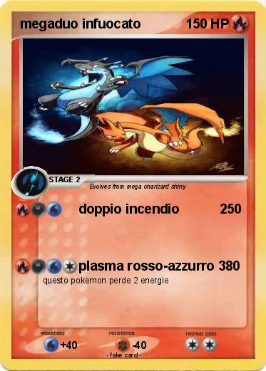 Pokemon megaduo infuocato