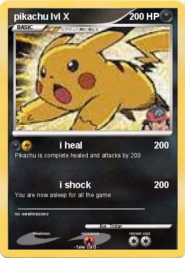 Pokemon pikachu lvl X