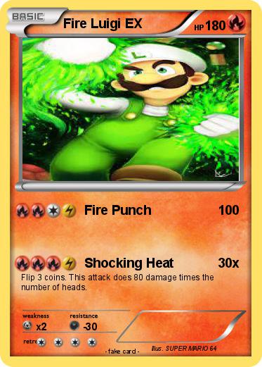 Pokemon Fire Luigi EX