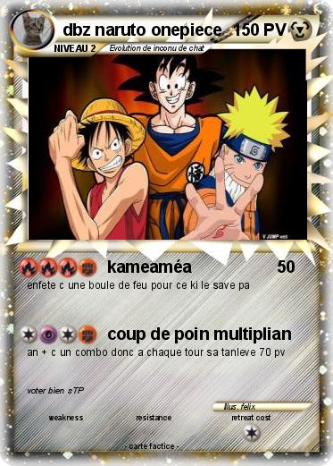 Pokemon dbz naruto onepiece