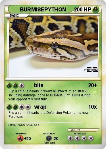 Pokemon BURMISEPYTHON