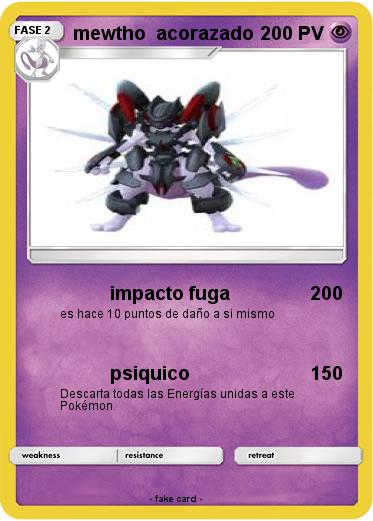 Pokemon mewtho  acorazado